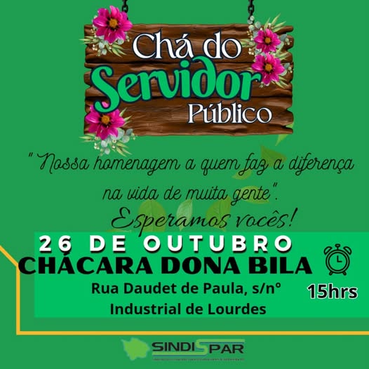  SINDISPAR Promove Homenagem em Evento Especial no Chácara Dona Bila