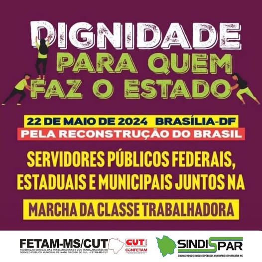  Marcha da Classe Trabalhadora em Brasília: Participe!