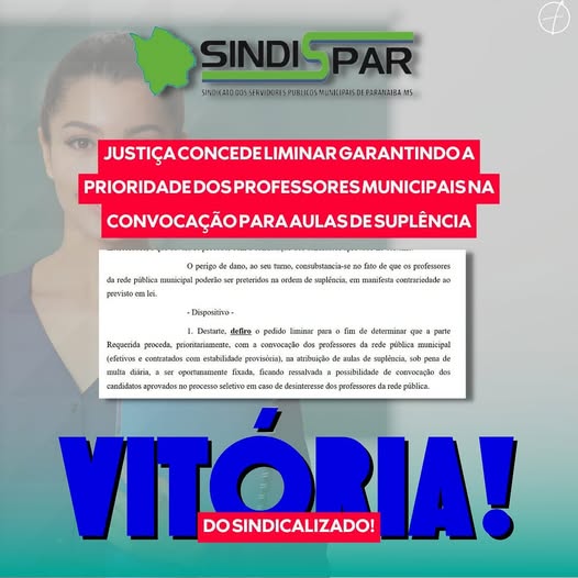  Prioridade dos Professores da Rede Municipal Está Garantida, Anuncia Sindispar